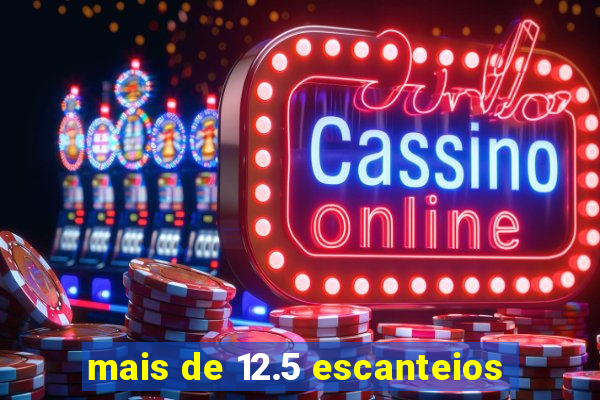 mais de 12.5 escanteios