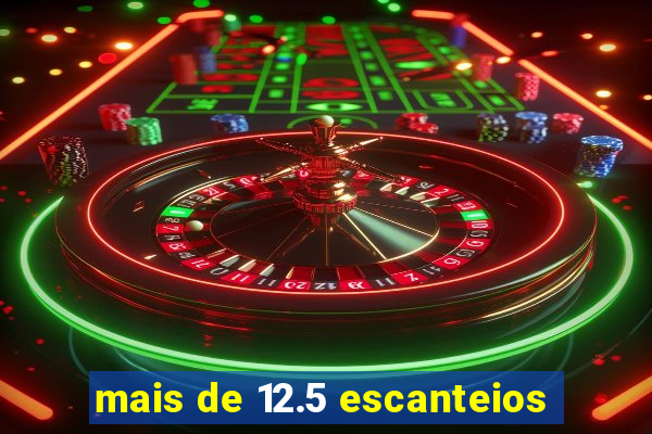 mais de 12.5 escanteios