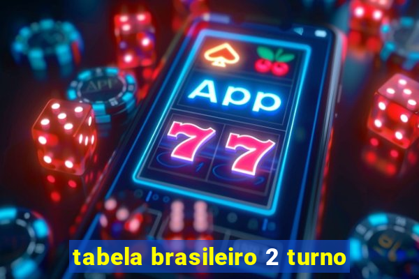 tabela brasileiro 2 turno
