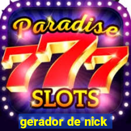 gerador de nick