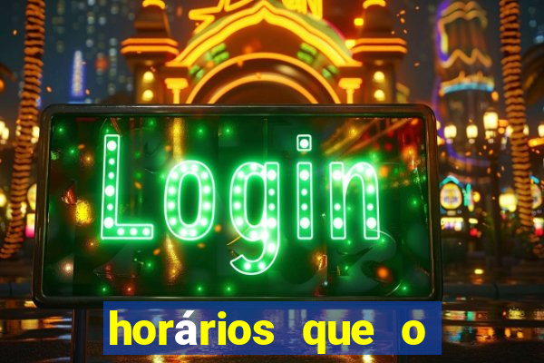horários que o fortune dragon paga
