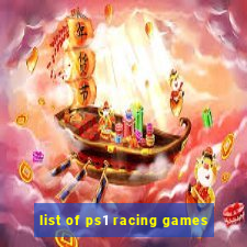 list of ps1 racing games